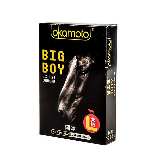 Okamoto Big Boy L 3pcs / ស្រោមអនាម័យ